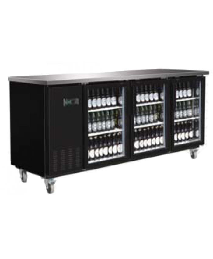 73" Back Bar Bottle Cooler w/ Glass (Serv-Ware)